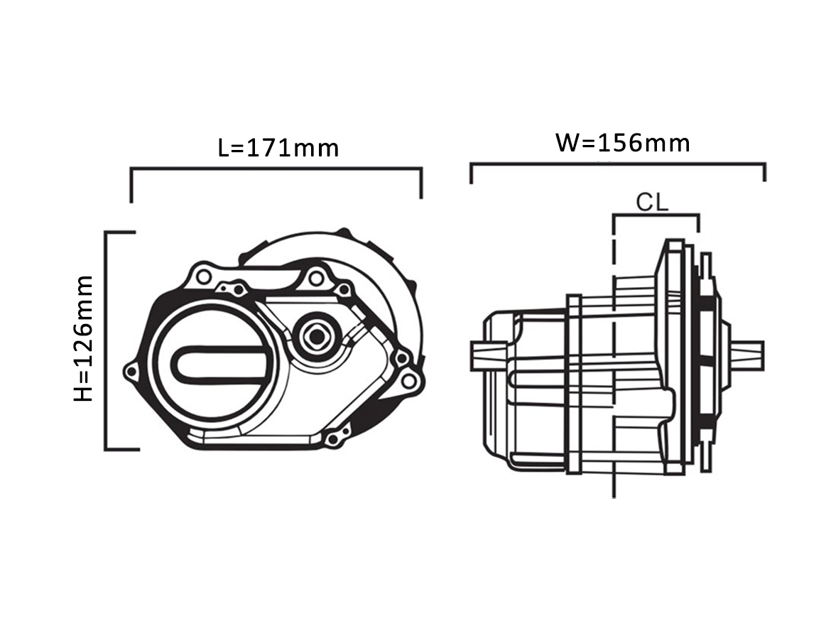 TSDZ5 Dimensions